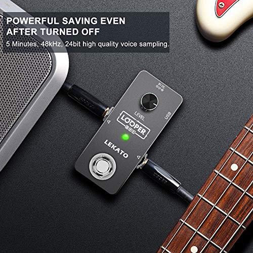 LEKATO Electric Guitar Looper Effect Pedal Loop Pedal