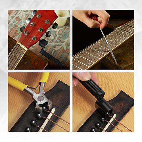Complete MIFOGE 45-Piece Guitar Repair Tool Kit – The Ultimate Maintenance Set for Guitars, Basses, Ukuleles & More
