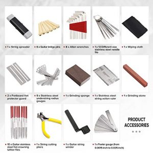 Complete MIFOGE 45-Piece Guitar Repair Tool Kit – The Ultimate Maintenance Set for Guitars, Basses, Ukuleles & More - Image 2