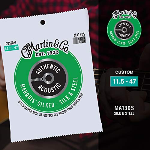 Martin Guitar Authentic Acoustic Custom-Gauge Marquis Silked Strings