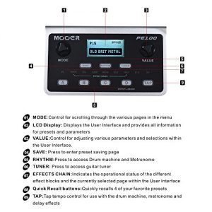 Muslady MOOER Multi-effects Processor Guitar, Effect Pedal - Image 8