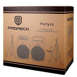 PRORECK PARTY Portable 15-Inch, 2000 Watt, 2-Way Powered - Image 7