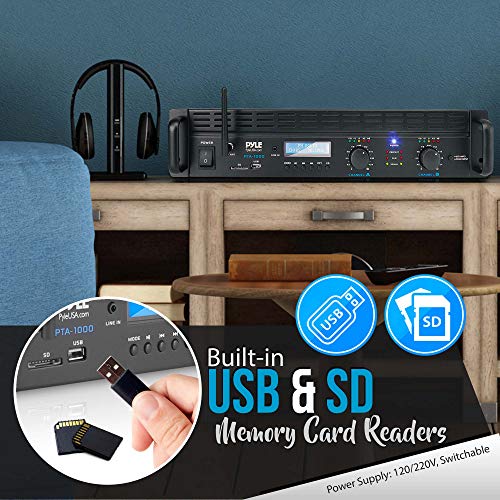 Professional Audio Bluetooth Power Amplifier - 2-Channel