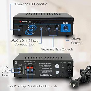 Pyle 2x120 Watt Home Audio Speaker Power Amplifier – Dual Channel Stereo Receiver for Theater & Music 🎶🔊 - Image 6