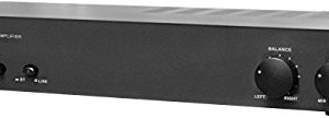 Pyle Bluetooth Stereo Amplifier - 240W Integrated Digital Home Power Amp with Dual Channel Design, Audio Control & Selector Switch - Supports Devices, such as Laptop, MP3, Smartphones - PAMP2000BT,BLACK