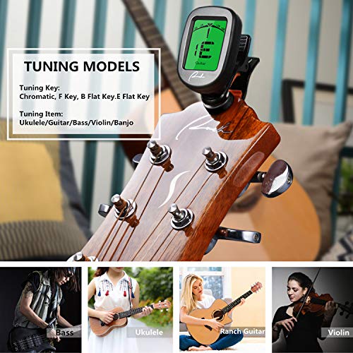 Ranch Tuner Professional Clip On for Acoustic/Electric Guitar