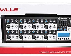 Rockville 2400w Powered 8 Channel Mixer, USB - Image 3