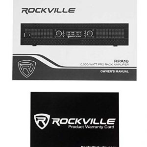 Rockville RPA16 10000 Watt Peak / 3000w RMS, 2 Channel Power Amplifier - Image 7