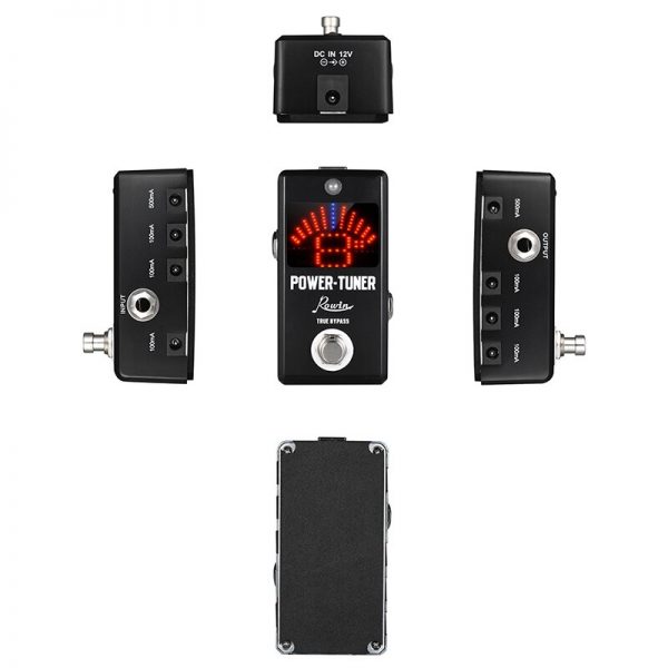 Rowin LT-9 Tuner + Effect Power Supply for Guitar Pedals - 8 Isolated DC 9V Outputs