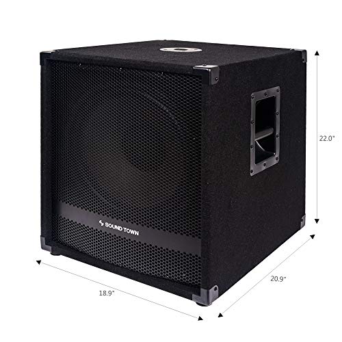 Sound Town METIS Series, 1800 Watts, 15” Powered Subwoofer