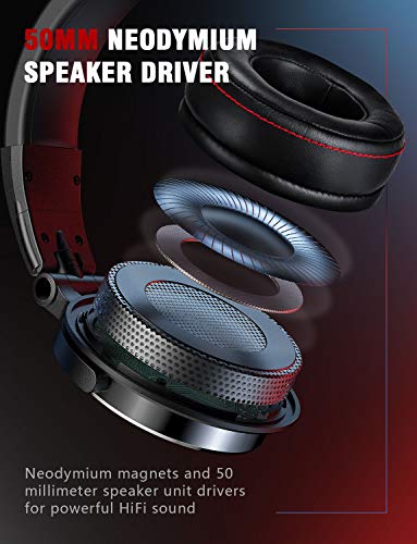 Vogek Studio Headphones with 6.6ft XLR Cable - Exceptional Sound for DJ, Electric Drum, Piano, Guitar AMP