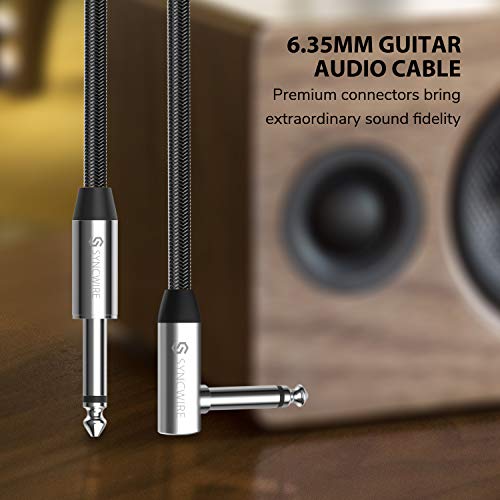 Professional 6M/19.68ft Right-Angled Guitar Lead Cable - Unleash Your Sound