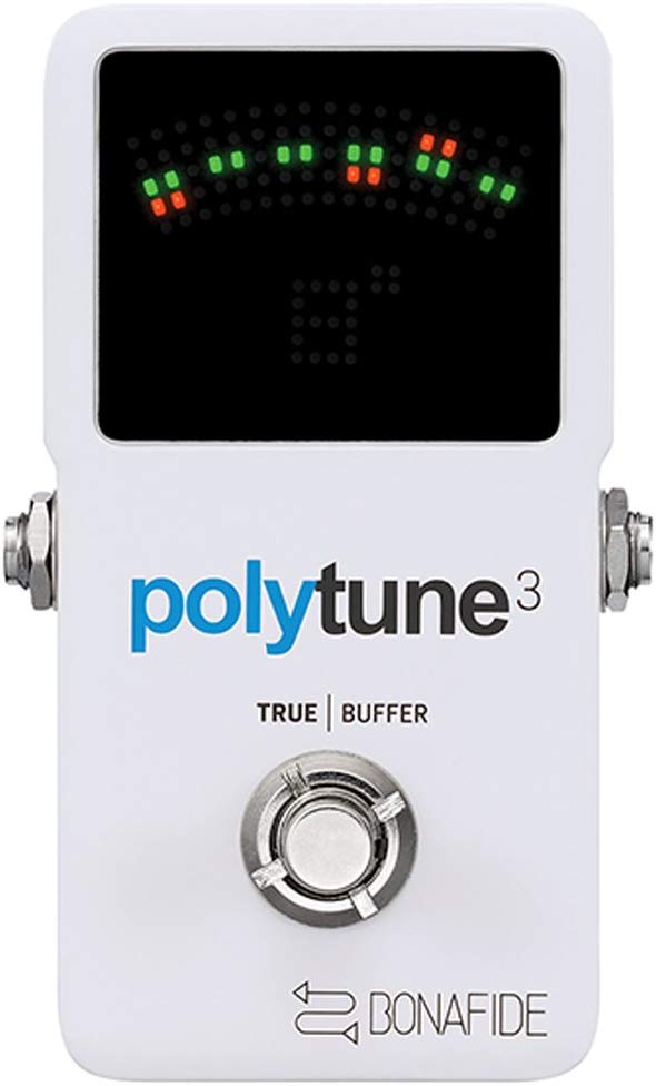 TC Electronic PolyTune 3 Polyphonic LED Guitar Tuner Pedal with Built-in Buffer