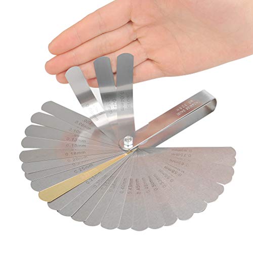 TIMESETL 32 Blades, Steel Feeler Gauge Dual Marked