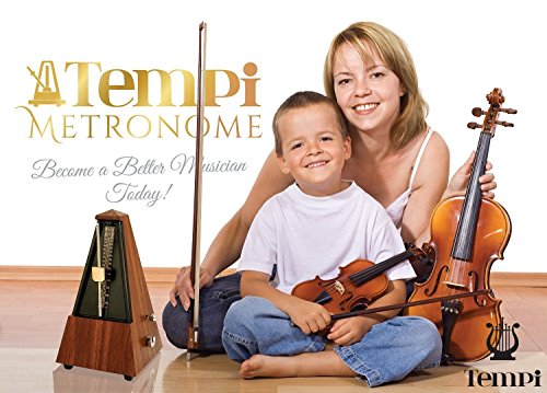 Tempi Mechanical Metronome for Musicians – Accurate Timing, Agility, and Rhythm with Mahogany Grain Design