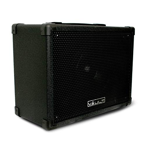 Vault Fury 30 Watt Digital Guitar Combo Amplifier with Effects & 36 Drum Patterns – AUX Input, Headphone Out, 3-Band Equalizer