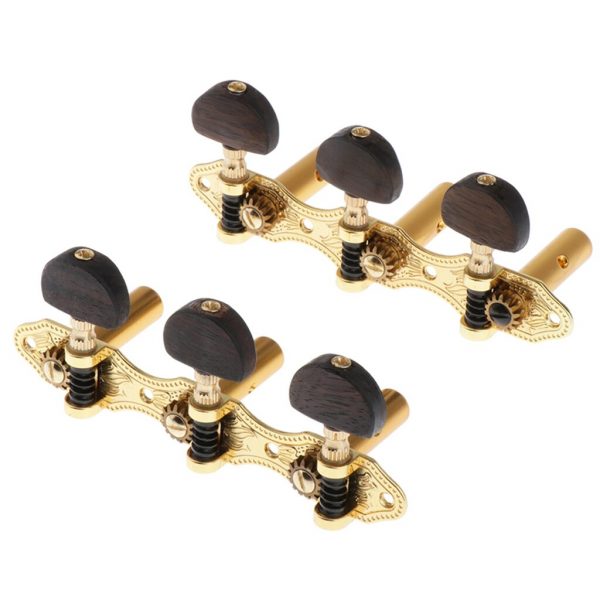 Vintage Connected Guitar String Tuning Pegs Tuner