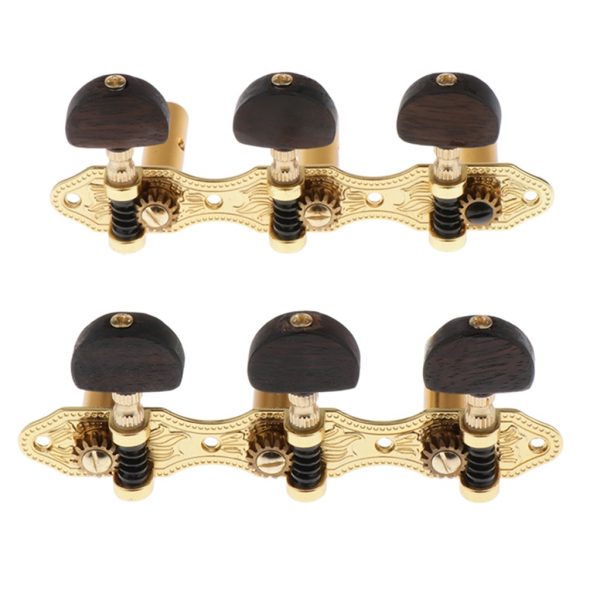 Vintage Connected Guitar String Tuning Pegs Tuner