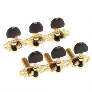 Vintage Connected Guitar String Tuning Pegs Tuner