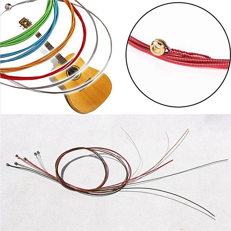 Rainbow Harmony: Colorful Guitar Strings Set ??