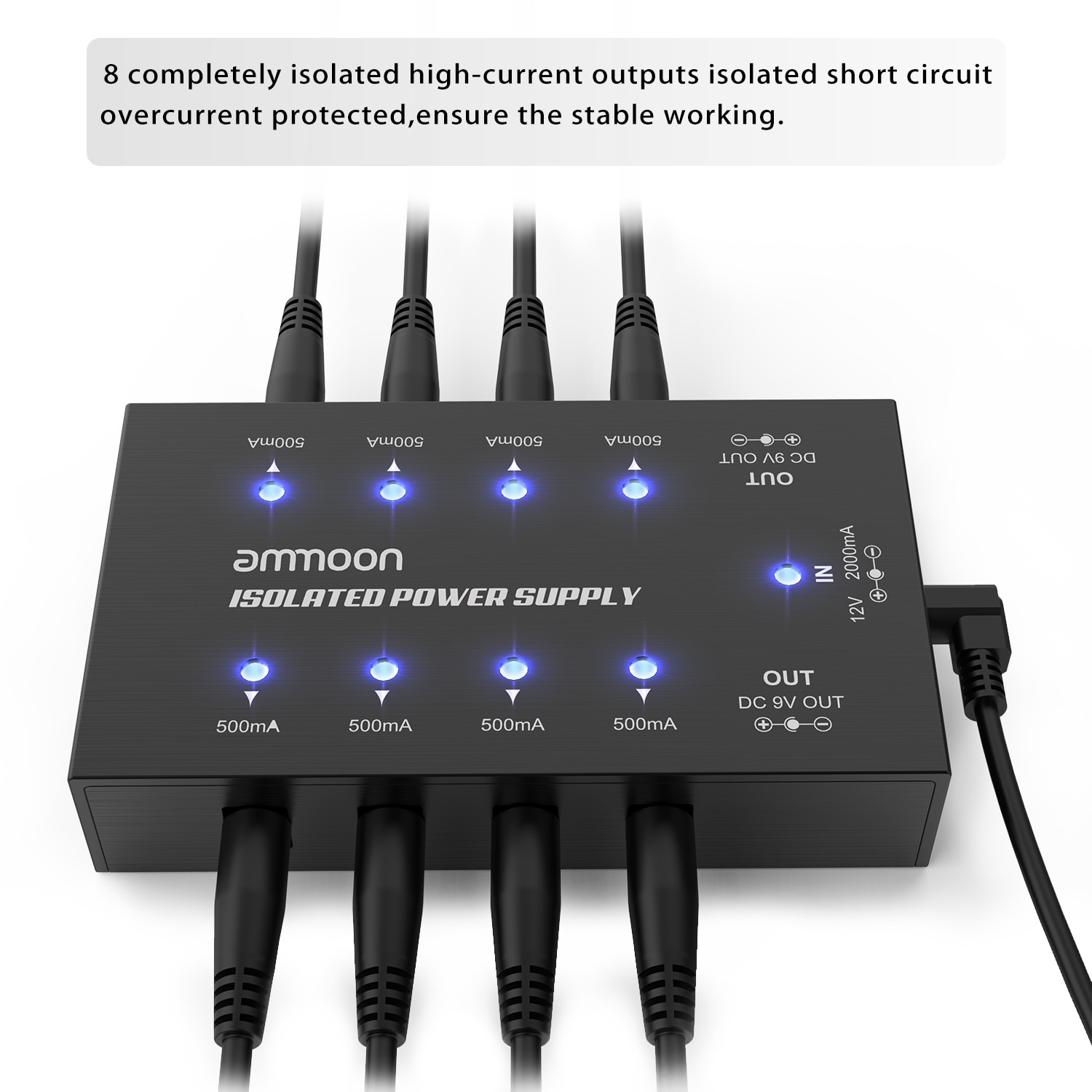 Compact Size Guitar Effect Power Supply