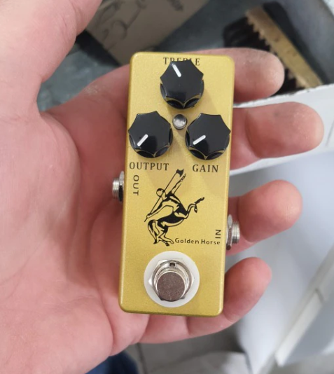 Unleash Your Sound: Golden Horse Overdrive Pedal - Mini Klon Centaur-Inspired True Bypass Guitar Effect Pedal.