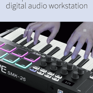 Portable 25-Key MIDI Keyboard Controller with Wireless Function & RGB Pads for Music Creation - Image 6