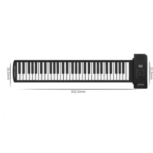 Portable 61-Key Roll Up MIDI Piano with 128 Tones and Built-in Speakers - Image 2