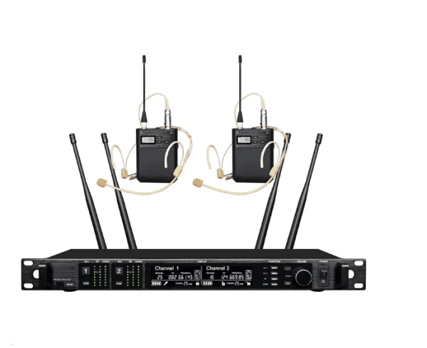 Professional Dual Channel Wireless Microphone System with Beta87A Capsule