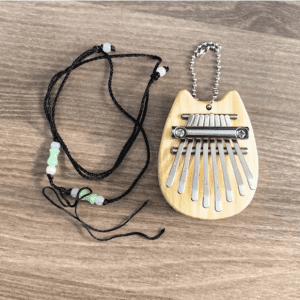 8-Key Mini Kalimba Thumb Piano in Wood Finish – Portable and Compact Musical Instrument for Beginners and Music Lovers