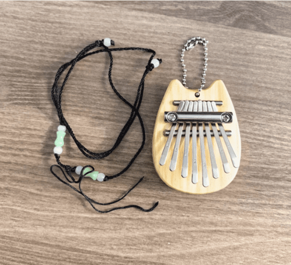 8-Key Mini Kalimba Thumb Piano in Wood Finish – Portable and Compact Musical Instrument for Beginners and Music Lovers