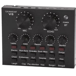 8-Sound Card Audio Set with Bluetooth and Long Battery Life for Mobile Streaming and PC Recording - Image 4