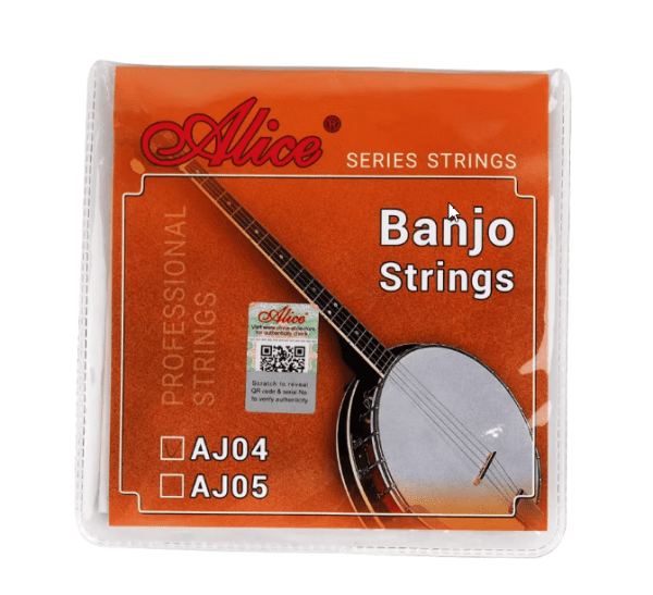 Alice AJ04/AJ05 Banjo Strings: Crisp Sound & Anti-Rust Coating for 4-String and 5-String Instruments