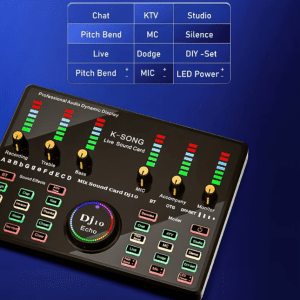 BM 800 Wireless Karaoke Microphone with DJ10 Sound Card – Ideal for Live Streaming and Gaming - Image 3