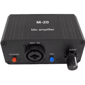 Compact 48V Phantom Power Condenser Microphone Amplifier with Extended Battery Life for On-the-Go Performances - Image 3