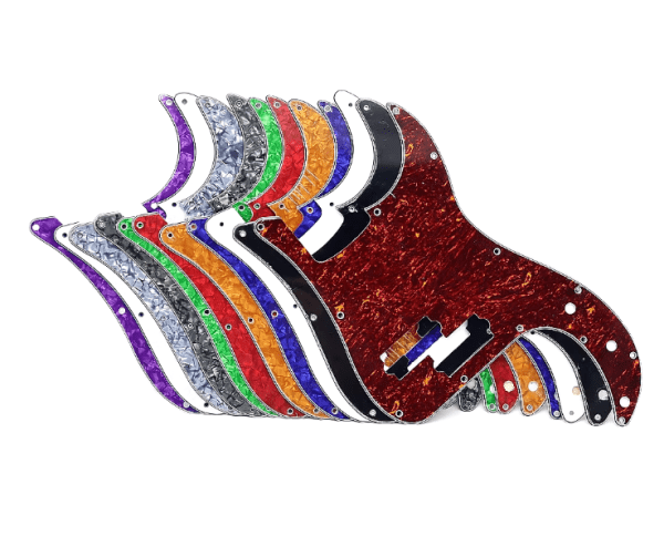 Durable 3-Ply PVC Pickguard for Precision Bass: Scratch-Resistant Protection in Various Colors