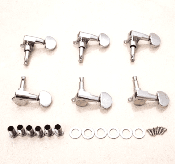 High-quality 3R 3L Sealed Closed Tuning Pegs for acoustic and electric guitars, offering precision tuning and moisture protection.