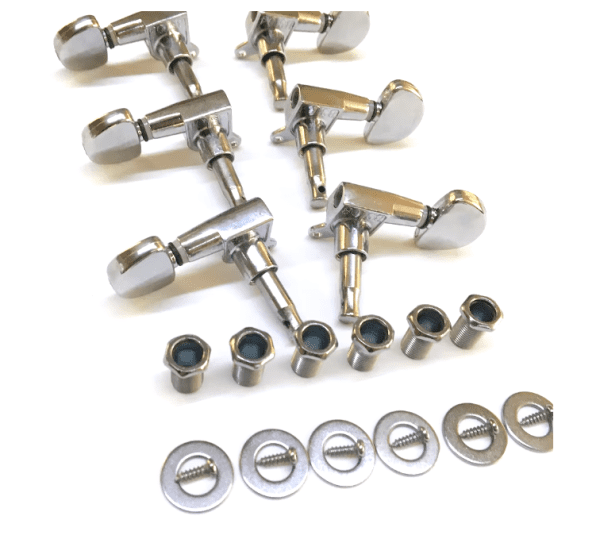 Durable 3R 3L Sealed Closed Tuning Pegs: High-Precision Gear Ratio for Acoustic and Electric Guitars