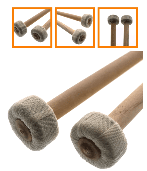 Durable Wood and Cotton Linen Chime Mallets – Perfect for Xylophones and Percussion Instrument
