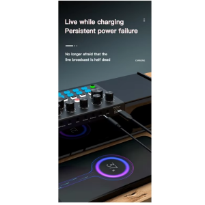 Multi-Functional Bluetooth Sound Card for Clear Karaoke & Live Broadcasts - Image 2