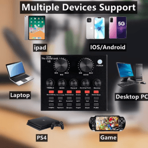 Podcast Equipment Bundle with Professional Sound Card: Ideal for Recording & Streaming on PC and Mobile Devices - Image 2