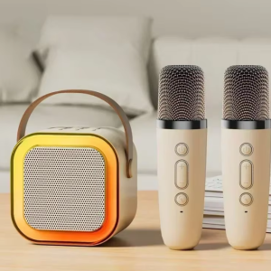 Portable 4-in-1 Wireless Karaoke Machine with RGB Lights & Bluetooth 5.1 for Kids and Family Fun - Image 3