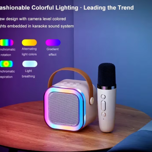 Portable 4-in-1 Wireless Karaoke Machine with RGB Lights