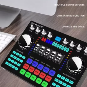 Portable K1 Live Sound Card – Ultimate Audio for Broadcasting, Karaoke & Music Recording - Image 1