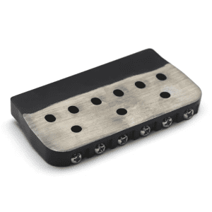 Premium 6-String Fixed Bridge for Electric Guitars: Enhanced Sustain and String Stability in Black or Chrome Finish - Image 3