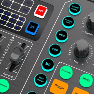 Professional M6 Live Sound Card with Bluetooth 5.0 & Voice Changer for Mobile Broadcasting - Image 2