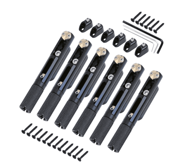Saddle Headless Electric Guitar Bridge Tailpiece: Durable Metal Design for Stable Performance