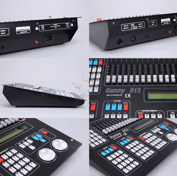 Sound Activated DMX Lighting Console with Large LCD Display – Ideal for Stage Moving Head Lights