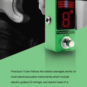 VAVE Precision Tuner Pedal with True Bypass – LED Display for Chromatic Guitar & Bass Tuning - Image 4