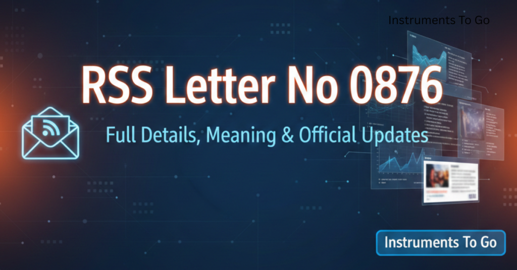 RSS Letter No. 0876